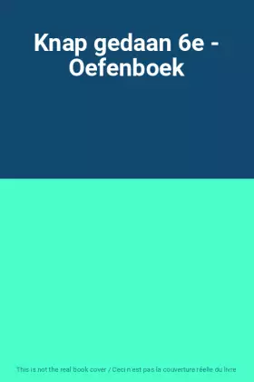 Couverture du produit · Knap gedaan 6e - Oefenboek