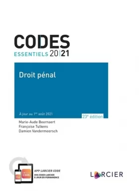 Couverture du produit · Code essentiel - Droit pénal 2021