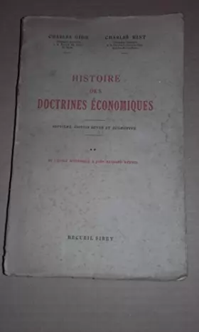 Couverture du produit · Histoire Des Doctrines Économiques - Tome 2 - De L'école Historique À John Maynard Keynes