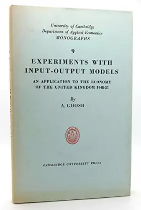 Couverture du produit · Experiments With Input-Output Models