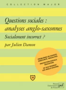 Couverture du produit · Questions sociales : analyses anglo-saxonnes