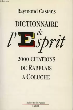 Couverture du produit · Dictionnaire de l'esprit