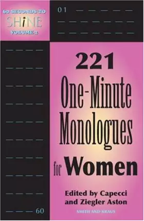 Couverture du produit · 60 Seconds to Shine: 221 One-minute Monologues For Women (2)