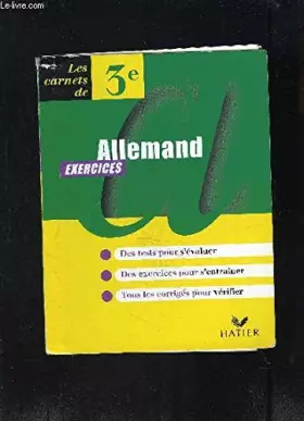 Couverture du produit · Allemand, 1re et terminale, carnet d'exercices