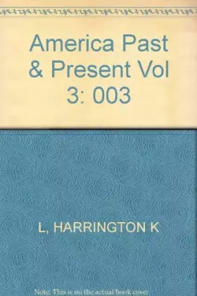 Couverture du produit · America: Past and Present : The Continuing Quest