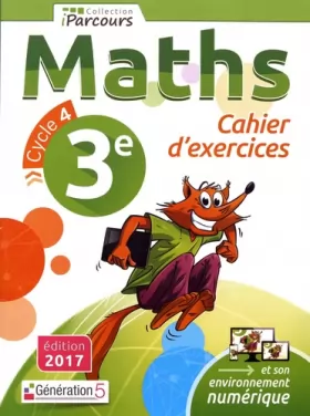 Couverture du produit · Cahier d'Exercices Iparcours Maths Cycle 4 - 3e (2017)