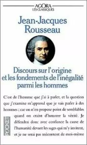 Couverture du produit · DISCOURS SUR ORIGINE ET FONDTS