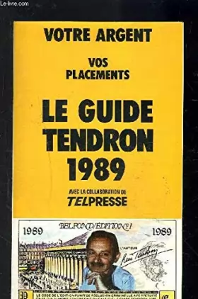 Couverture du produit · Le Guide Tendron 1989