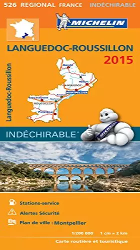 Couverture du produit · CARTE REGIONALE LANGUEDOC-ROUSSILLON 2015