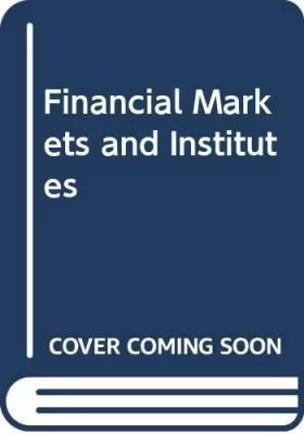 Couverture du produit · Financial Markets and Institutes