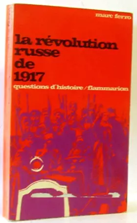 Couverture du produit · La révolution russe de 1917