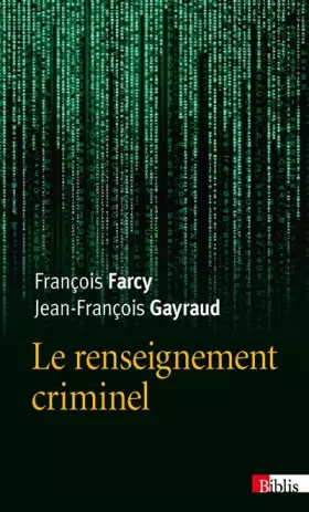 Couverture du produit · Le Renseignement criminel