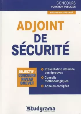 Couverture du produit · Adjoint de sécurité