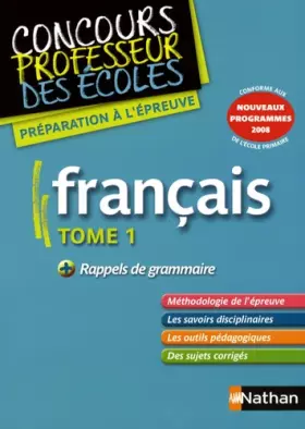 Couverture du produit · Français, tome 1 : Nouveaux programmes 2008