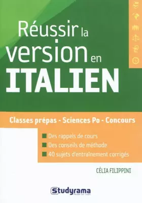Couverture du produit · Réussir la version en italien