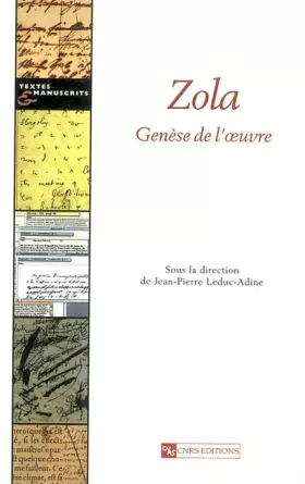 Couverture du produit · Zola : Genèse de l'oeuvre