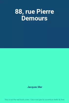 Couverture du produit · 88, rue Pierre Demours