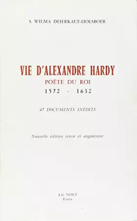 Couverture du produit · VIE D'ALEXANDRE HARDY POETE DU ROI 1572-1632