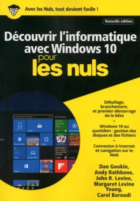 Couverture du produit · Découvrir l'informatique avec Windows 10 pour les Nuls mégapoche, 2e édition