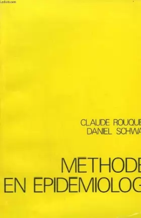 Couverture du produit · Methodes en epidemiologie. tome 3.