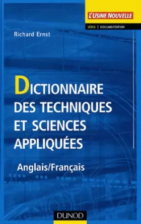 Couverture du produit · Dictionnaire des techniques et sciences appliquées (Anglais - Français)