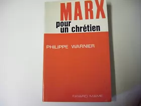 Couverture du produit · Marx pour un chrétien