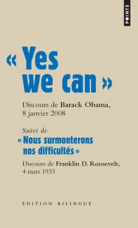 Couverture du produit · " Yes we can ". Discours de Barack Obama, candidat