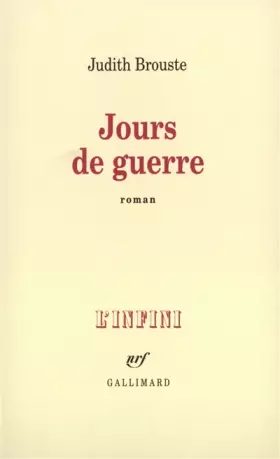 Couverture du produit · Jours de guerre