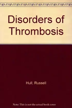 Couverture du produit · Disorders of Thrombosis