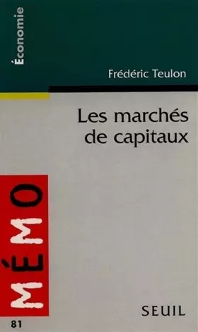 Couverture du produit · Les Marchés de capitaux