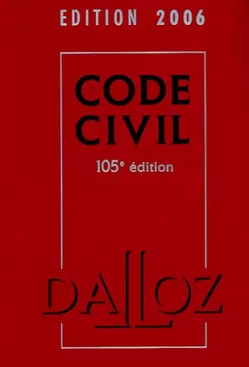 Couverture du produit · Code Civil : Edition 2006