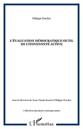 Couverture du produit · L'Evaluation démocratique, outil de citoyenneté active