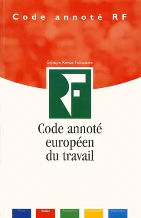 Couverture du produit · Code annoté européen du travail