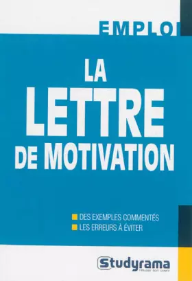 Couverture du produit · La lettre de motivation