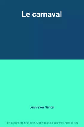 Couverture du produit · Le carnaval