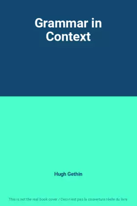 Couverture du produit · Grammar in Context