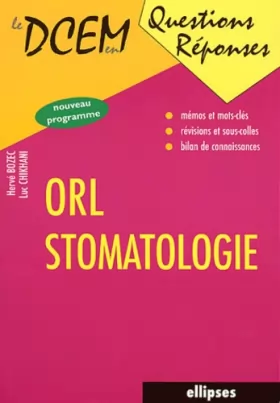 Couverture du produit · ORL - Stomatologie