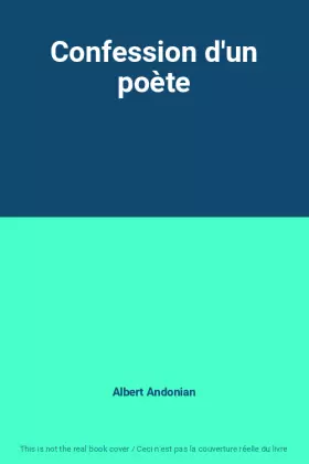 Couverture du produit · Confession d'un poète