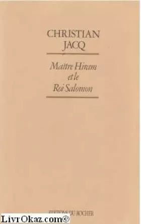 Couverture du produit · Maître Hiram et le roi Salomon: [roman]
