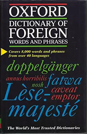 Couverture du produit · The Oxford Dictionary of Foreign Words and Phrases