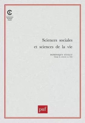 Couverture du produit · Sciences sociales et sciences de la vie