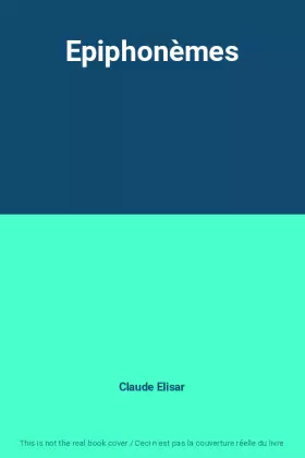 Couverture du produit · Epiphonèmes