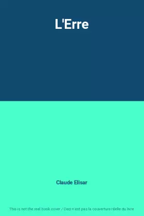 Couverture du produit · L'Erre