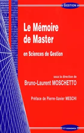 Couverture du produit · Le Mémoire de master en sciences de gestion
