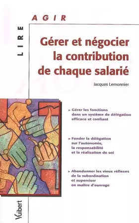 Couverture du produit · Gérer et négocier la contribution de chaque salarié