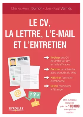 Couverture du produit · Le CV, la lettre, l'e-mail et l'entretien