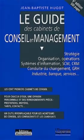Couverture du produit · Guide des cabinets de conseil en management