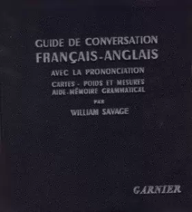 Couverture du produit · Guide de conversation francais-anglais, avec la prononciation