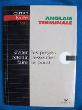 Couverture du produit · Anglais Terminal : Carnet mémo