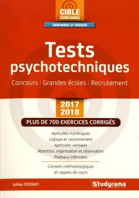 Couverture du produit · Tests psychotechniques 2017 concours